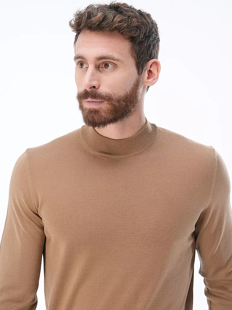 STRELLSON | Stehkragenpullover MAREK | camel