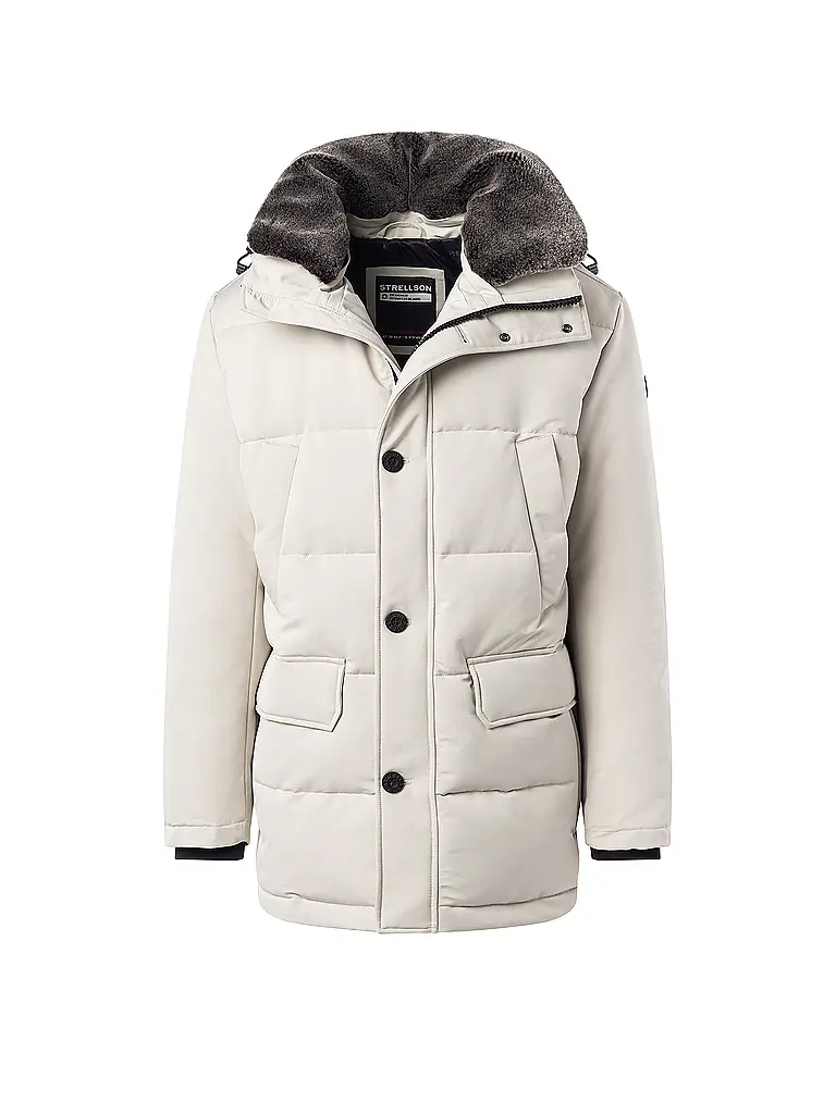STRELLSON | Steppjacke PLAZA | hellgrau