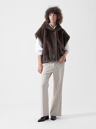 STUDIO AR | Wendegilet in Felloptik OLENA