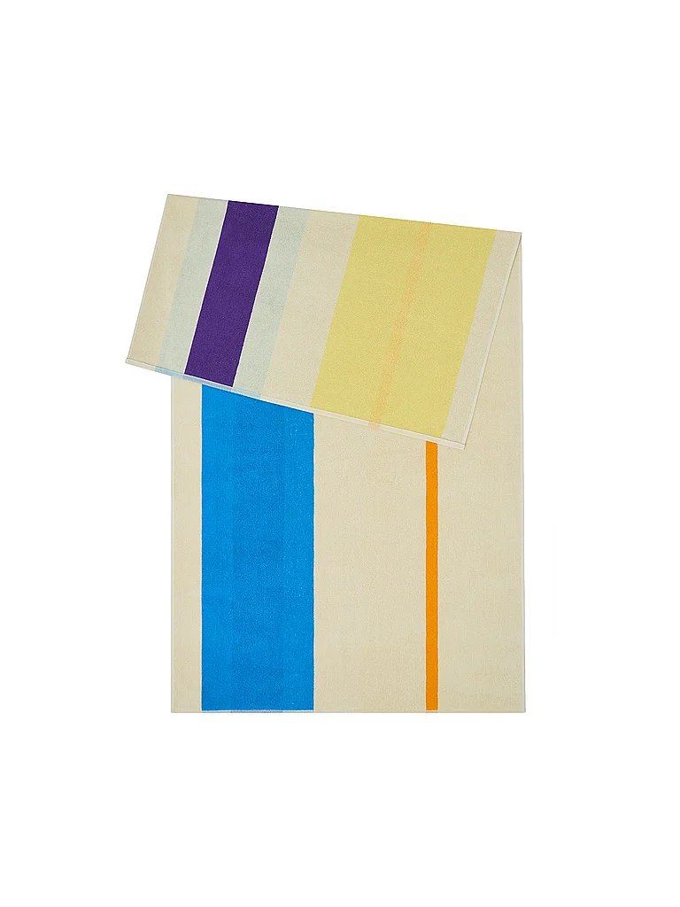 SUITE702 Serviette de plage 90x180cm COTON PEIGNÉ Aqua/Orange/Violet/Jaune multicolore