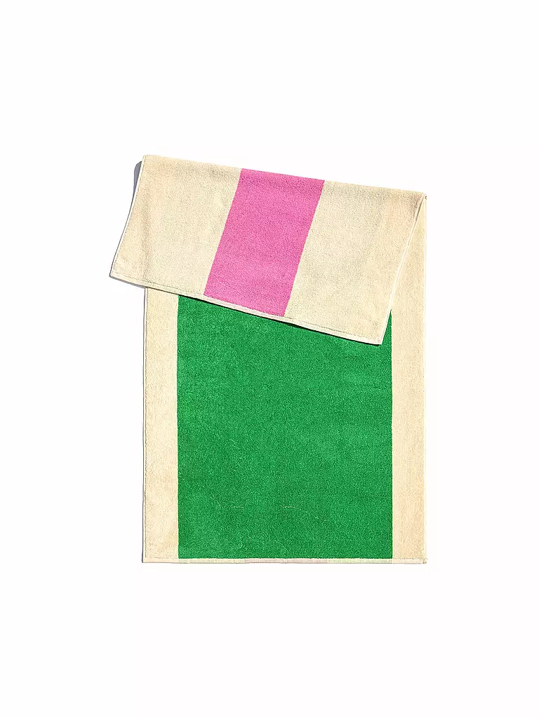 SUITE702 | Duschtuch 70x140cm MARTENS AND MARTENS Pink/Green  | grün
