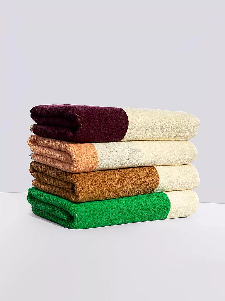 SUITE702 | Duschtuch 70x140cm MARTENS AND MARTENS Pink/Green  | grün