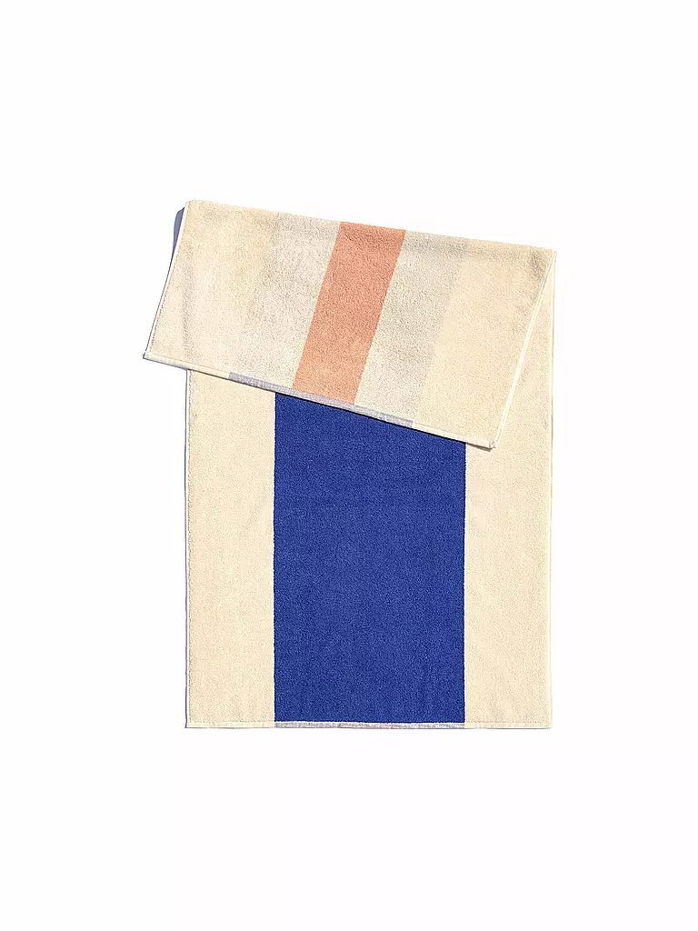 SUITE702 | Duschtuch 70x140cm MARTENS AND MARTENS Royal Blue/Peach  | dunkelblau