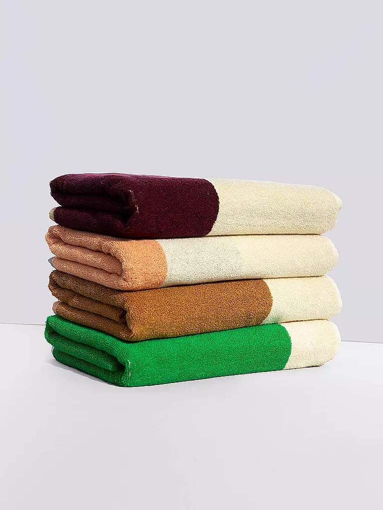 SUITE702 | Duschtuch 70x140cm MARTENS AND MARTENS Royal Blue/Peach | hellbraun