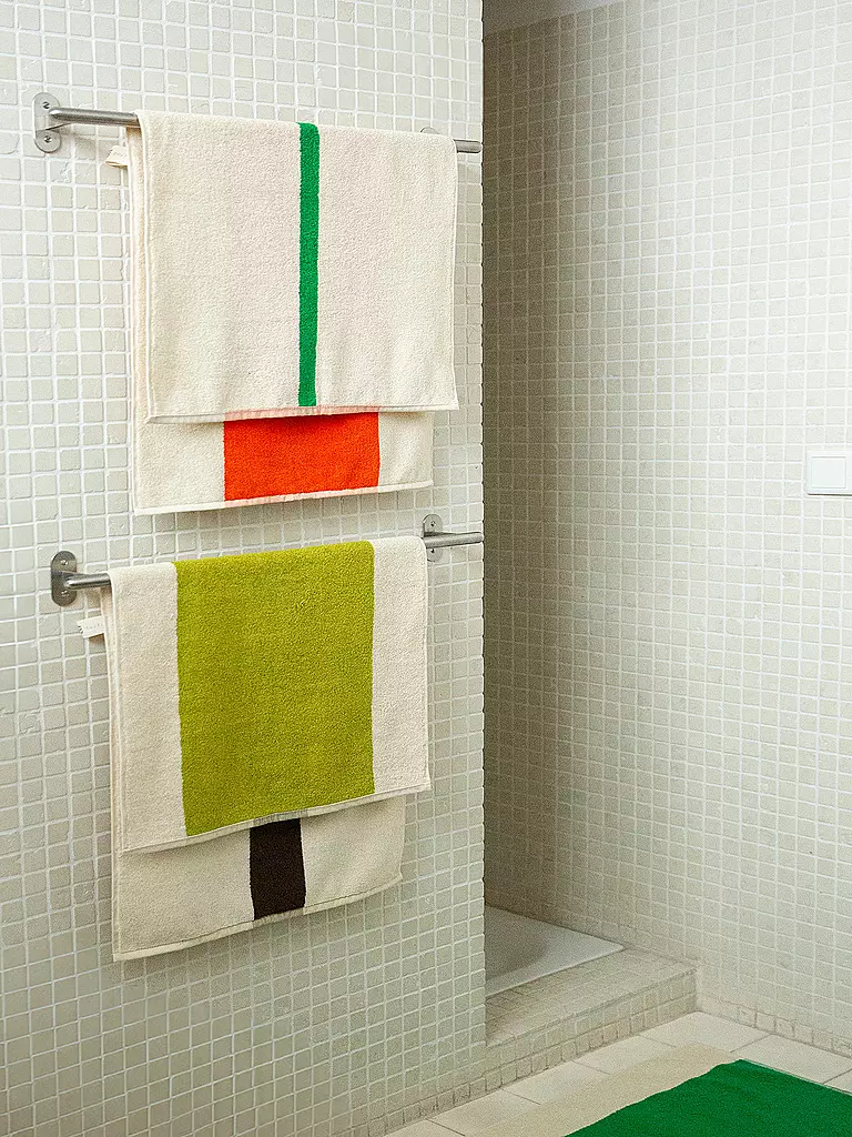 SUITE702 | Handtuch 50x100cm MARTENS AND MARTENS Orange/Green | grün