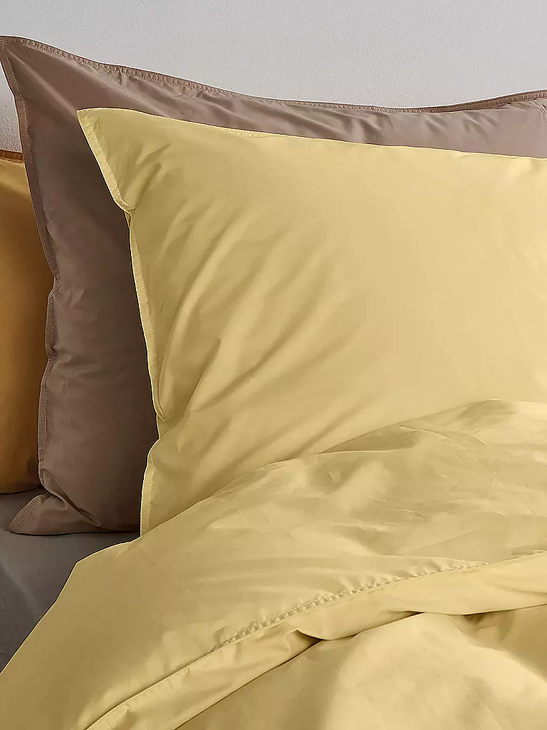 SUITE702 | Perkal Bettwäsche 70x90cm/140x200cm Butter Yellow | gelb