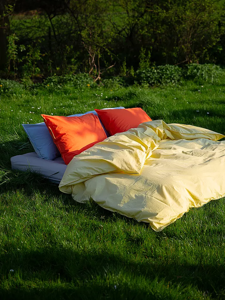 SUITE702 | Perkal Bettwäsche 70x90cm/140x200cm Butter Yellow | gelb