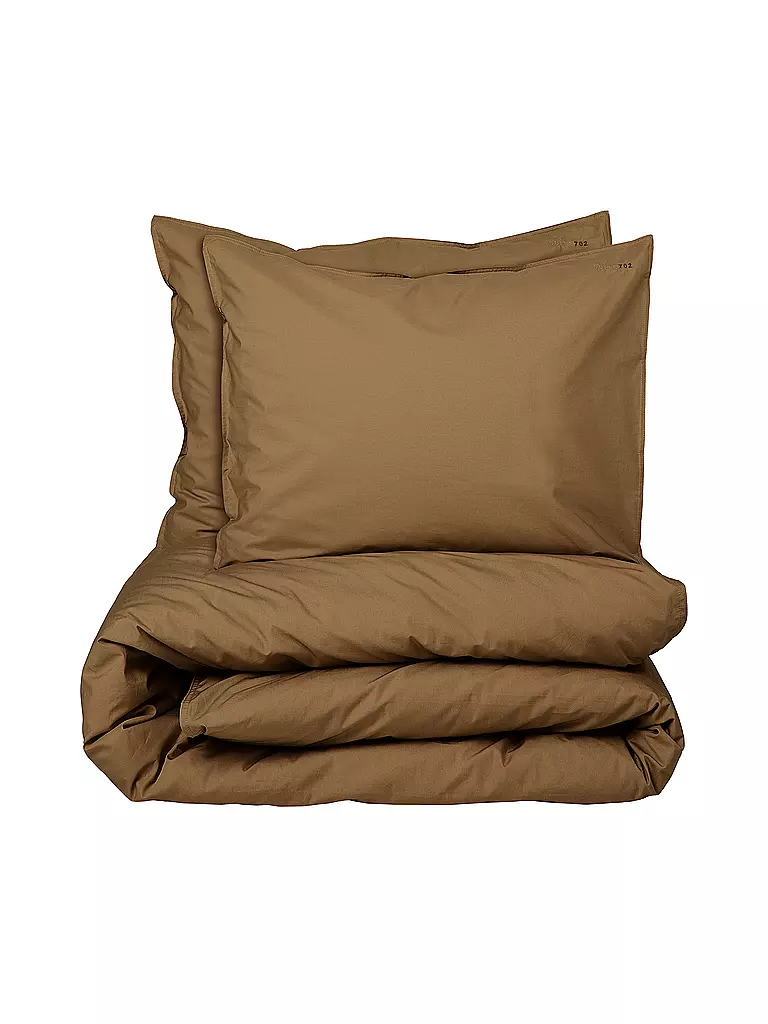 SUITE702 | Perkal Bettwäsche 70x90cm/140x200cm Khaki Gold | braun
