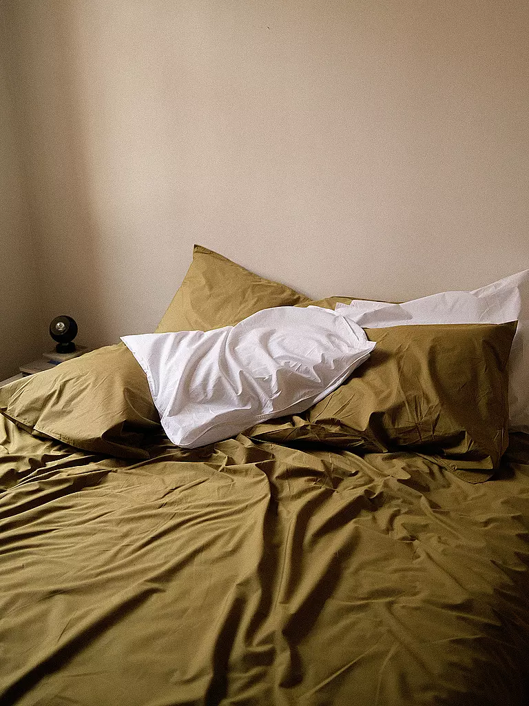 SUITE702 | Perkal Bettwäsche 70x90cm/140x200cm Khaki Gold | braun