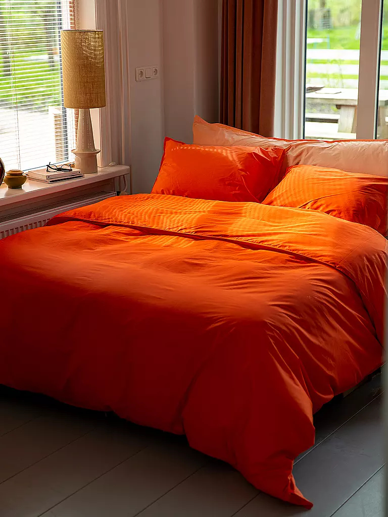 SUITE702 | Perkal Bettwäsche 70x90cm/140x200cm Poppy Orange | orange