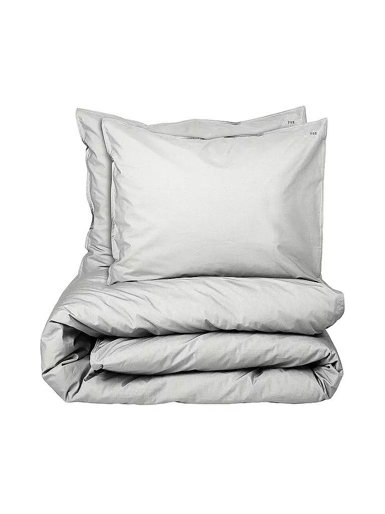SUITE702 | Perkal Bettwäsche 70x90cm/140x200cm Silver Grey | hellgrau