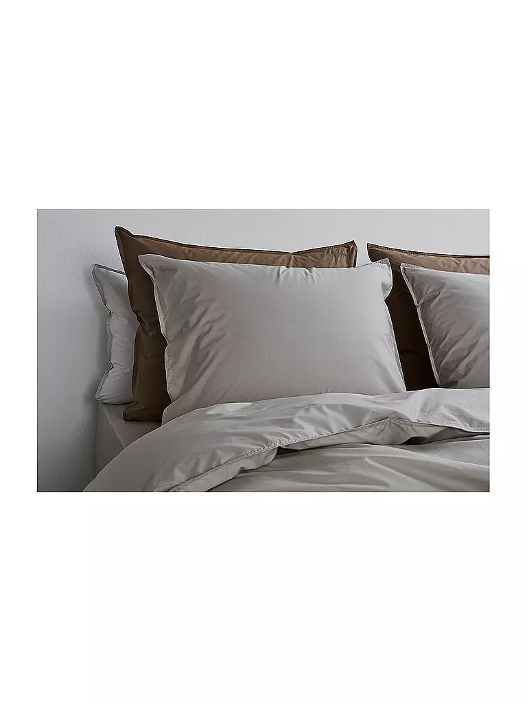 SUITE702 | Perkal Bettwäsche 70x90cm/140x200cm Silver Grey | hellgrau