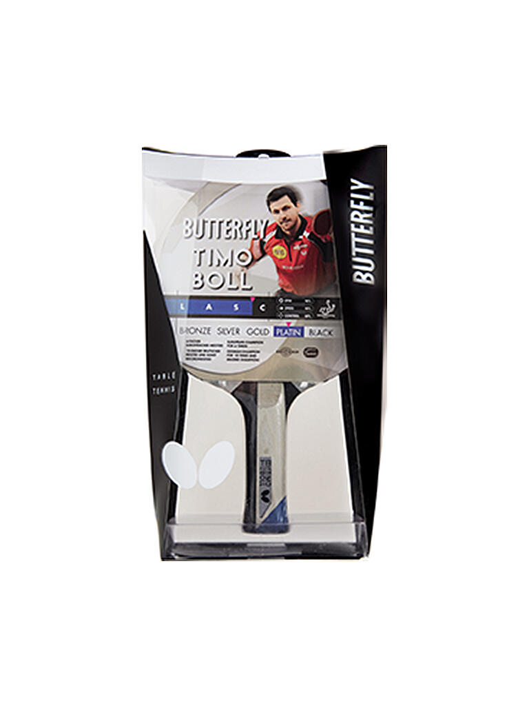 SUNFLEX | Tischtennis Schläger Butterfly TIMO BOLL  PLATIN | grau