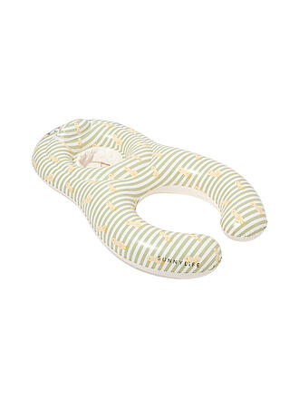 SUNNYLIFE | Float Together Babysitz Dex die Ente, grün gestreift