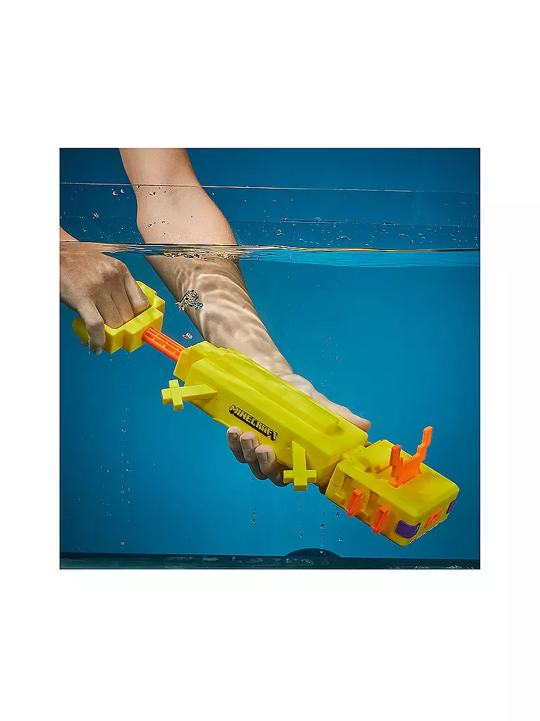 SUPER SOAKER | Nerf Super Soaker Minecraft Axolotl | keine Farbe