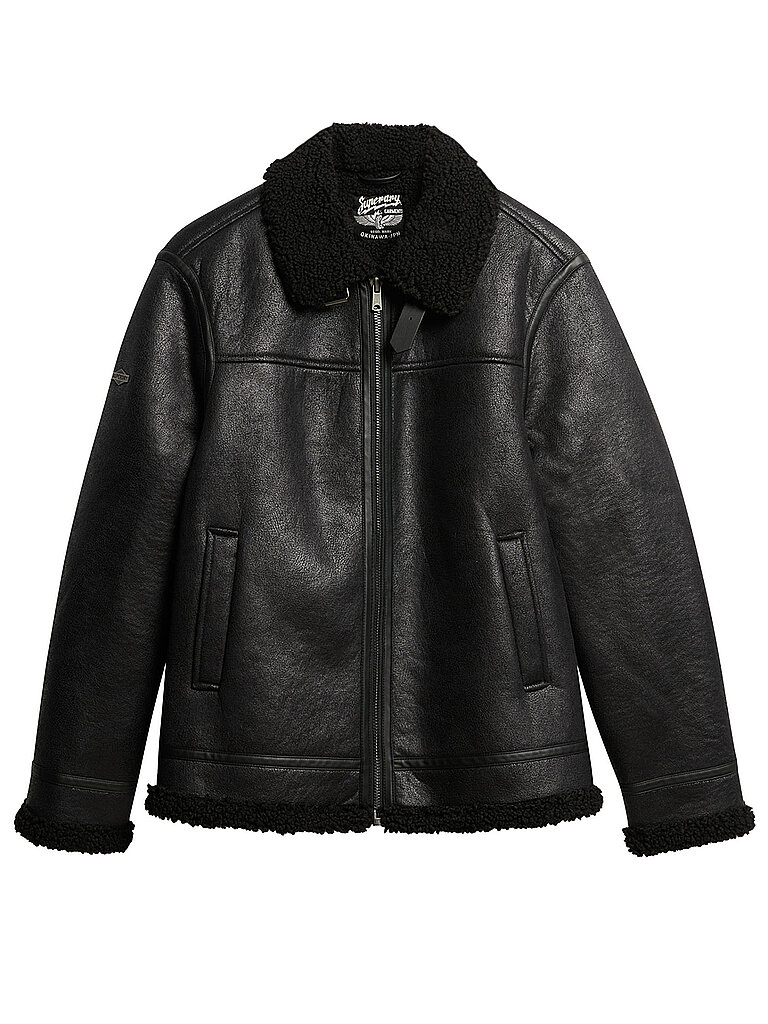 SUPERDRY Blouson in Lederoptik – Superdry