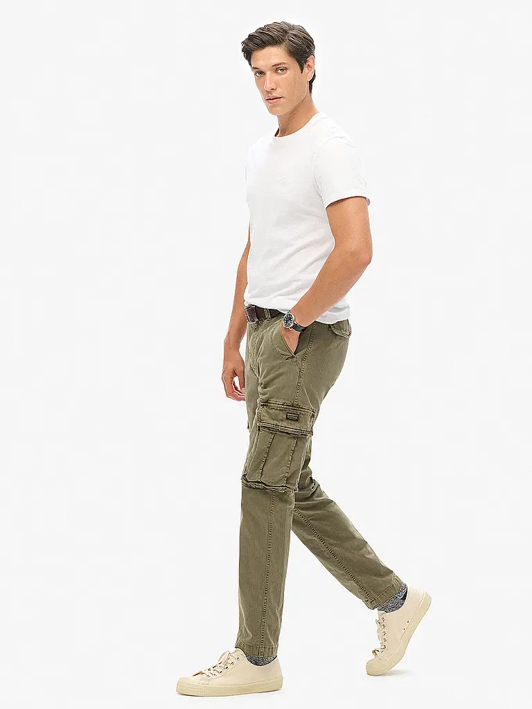 SUPERDRY | Cargohose CORE | grün
