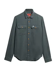 SUPERDRY | Flanellhemd  | Grün
