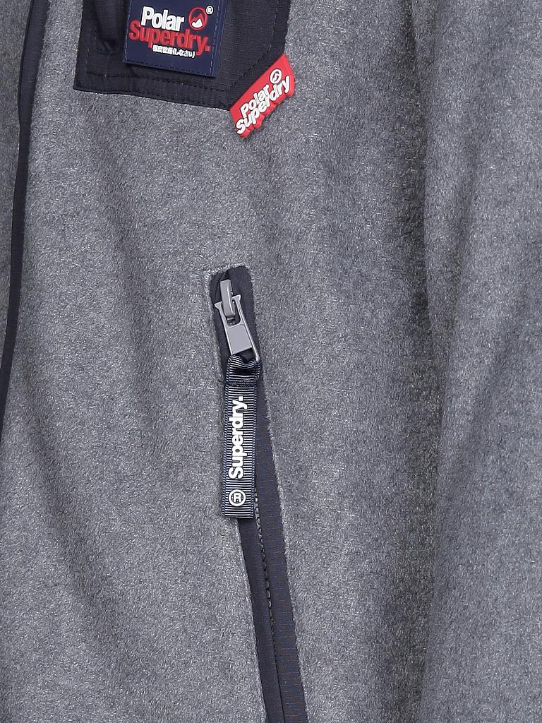 SUPERDRY | Fleece-Weste | grau