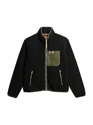 SUPERDRY | Fleecejacke | schwarz