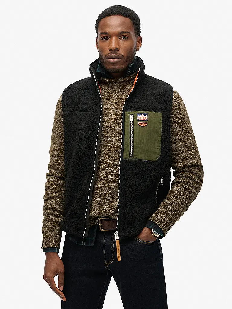 SUPERDRY | Gilet | schwarz
