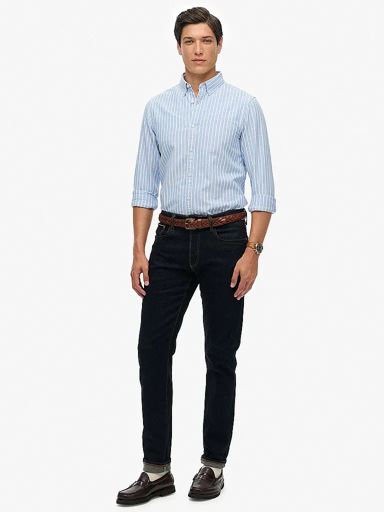 SUPERDRY | Hemd Casual Fit | blau
