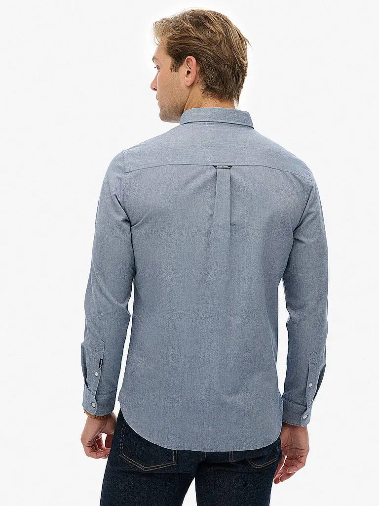 SUPERDRY | Hemd Casual Fit | blau