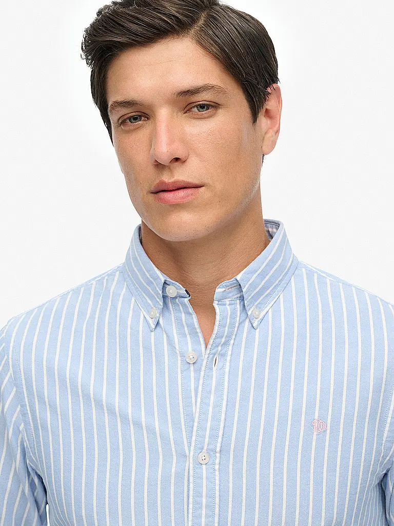 SUPERDRY | Hemd Casual Fit | blau
