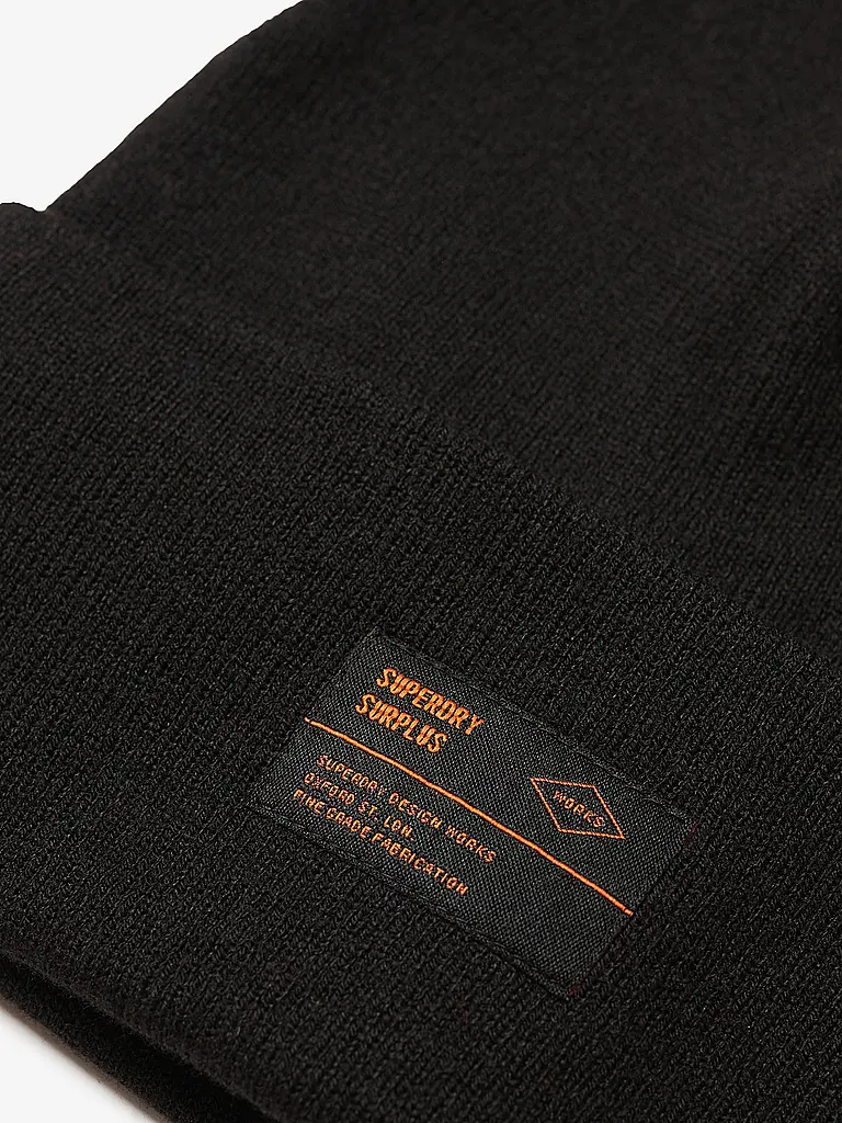 SUPERDRY | Mütze - Haube  | schwarz