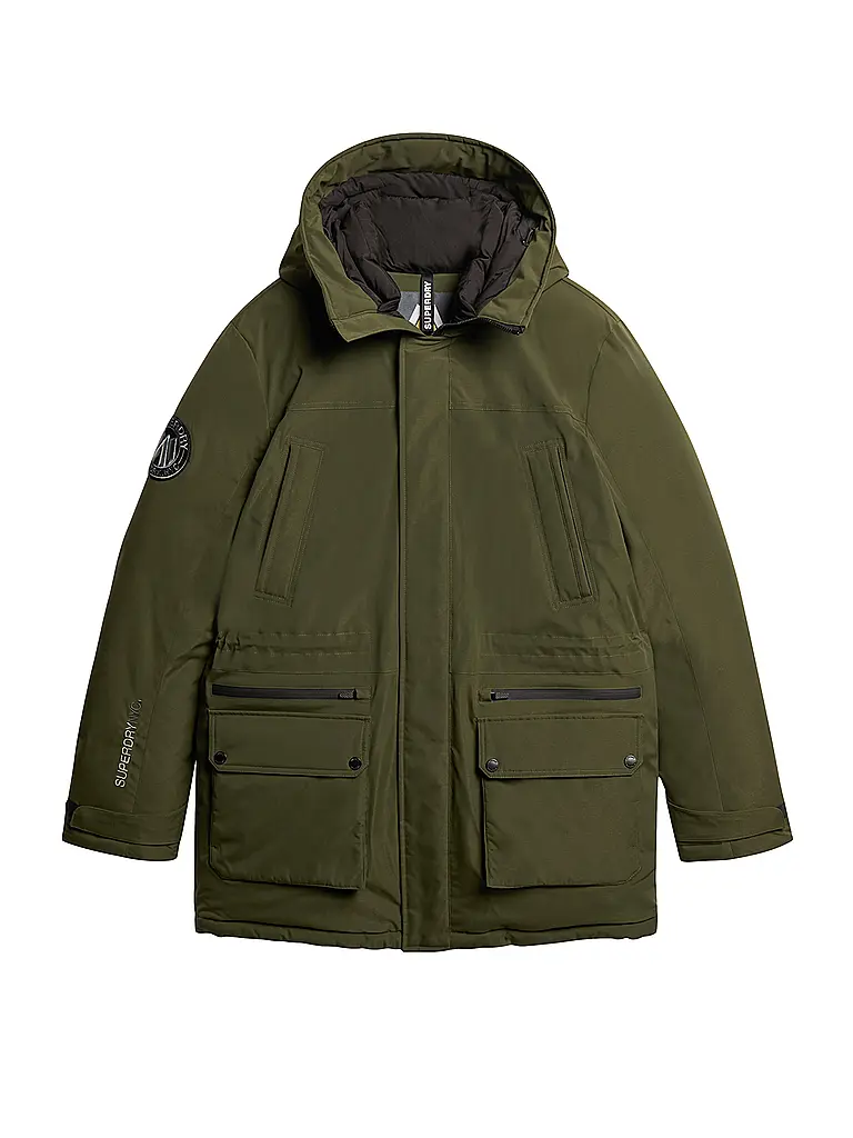 SUPERDRY | Parka CITY PADDED | Dunkelgrün