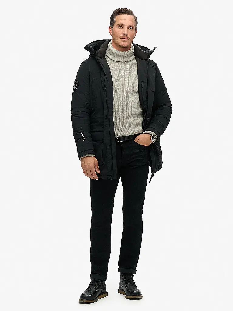 SUPERDRY | Parka CITY PADDED | Schwarz