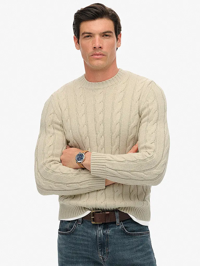 SUPERDRY | Pullover  | Beige