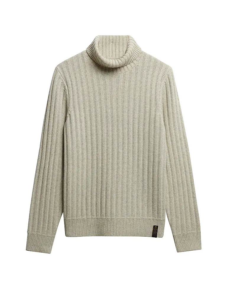 SUPERDRY | Rollkragenshirt  | beige