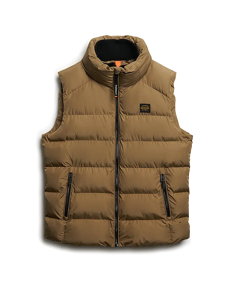 SUPERDRY | Steppgilet | grau
