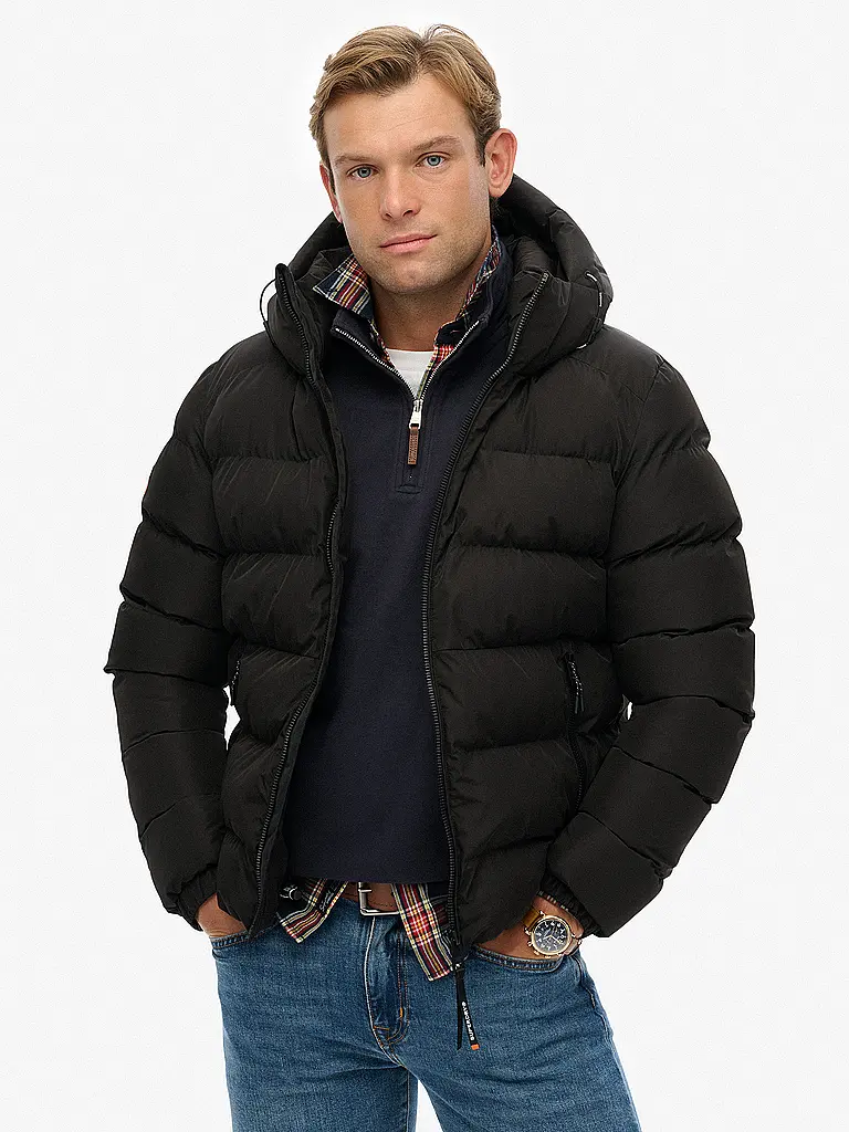 SUPERDRY | Steppjacke | schwarz