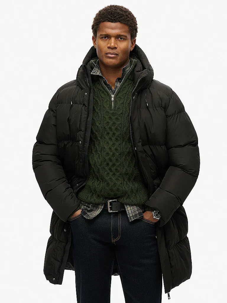 SUPERDRY | Steppjacke | schwarz
