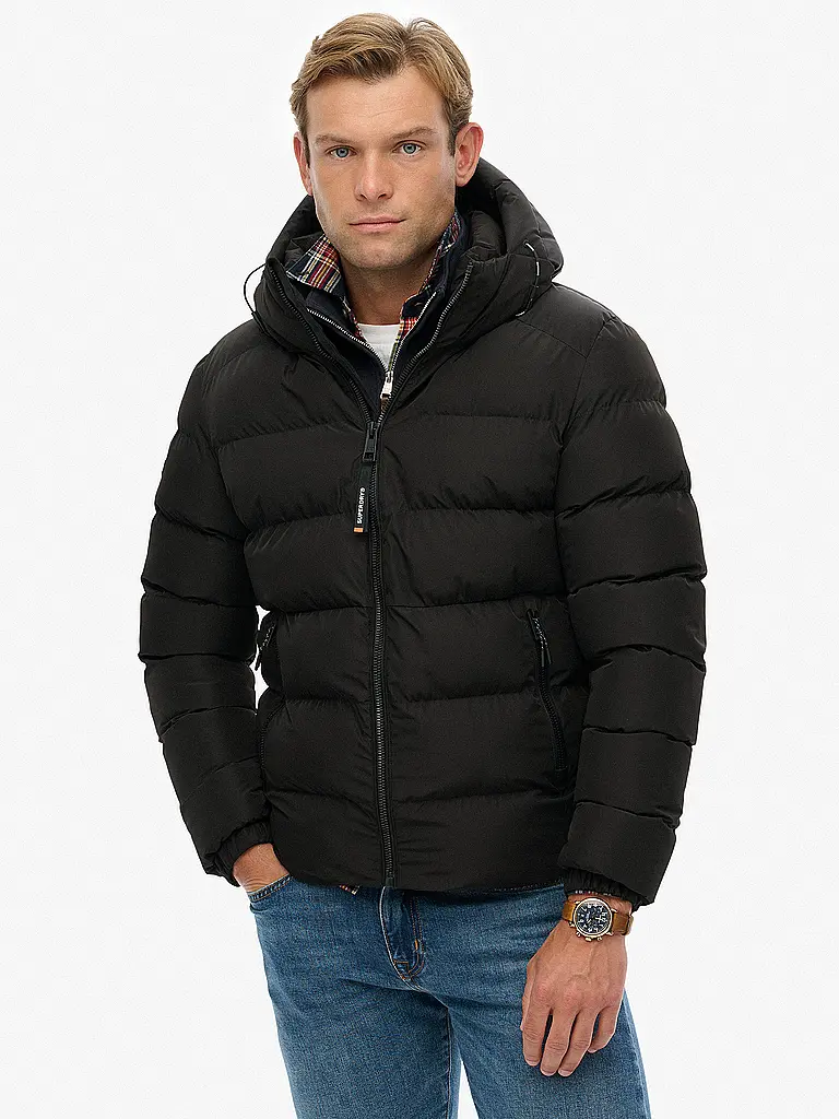SUPERDRY | Steppjacke | schwarz