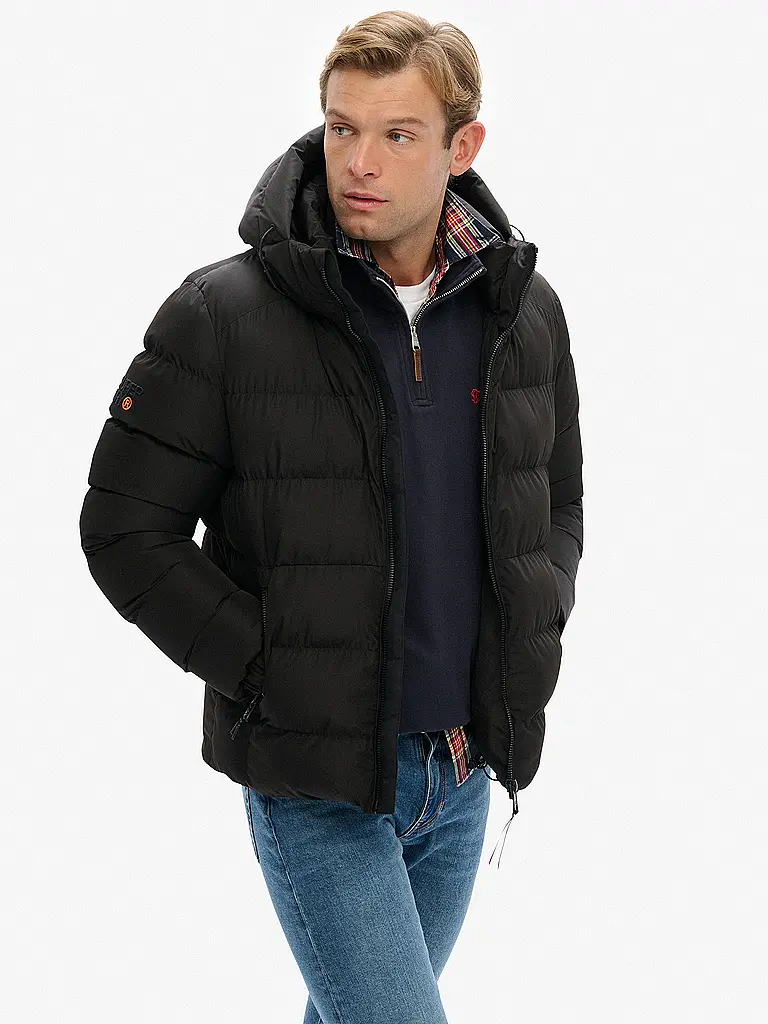 SUPERDRY | Steppjacke | schwarz
