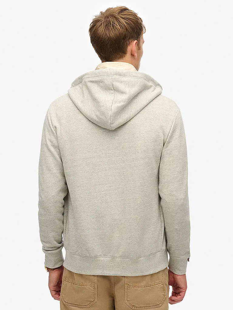 SUPERDRY | Sweatjacke  | grau