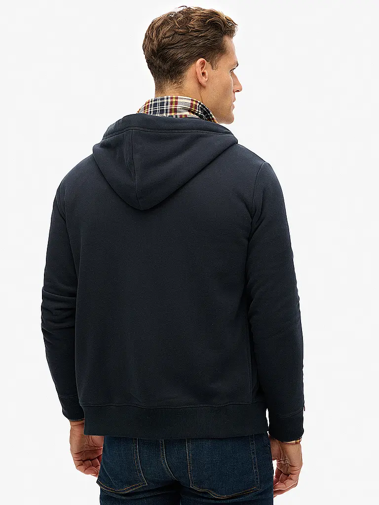 SUPERDRY | Sweatjacke  | dunkelblau