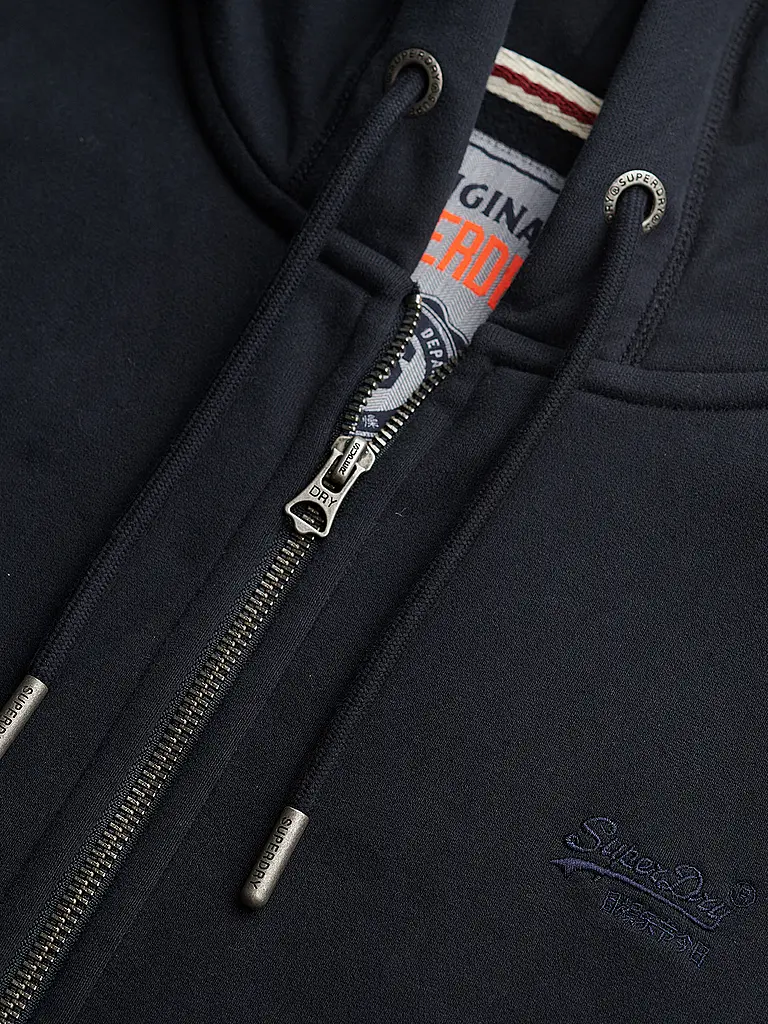 SUPERDRY | Sweatjacke  | dunkelblau