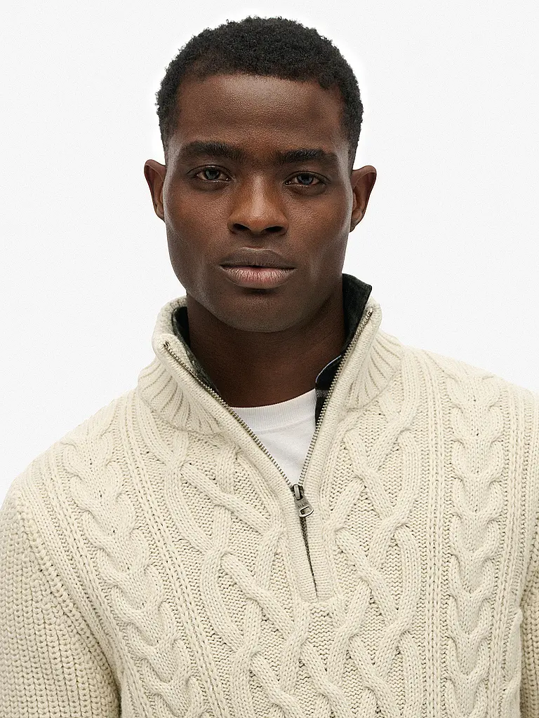 SUPERDRY | Troyer Pullover JACOB | beige