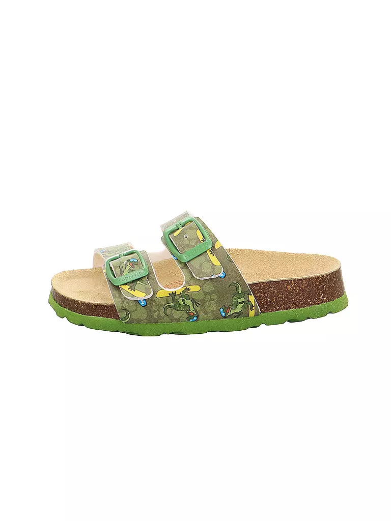 SUPERFIT | Kinder Hausschuhe - Pantoffel  | olive