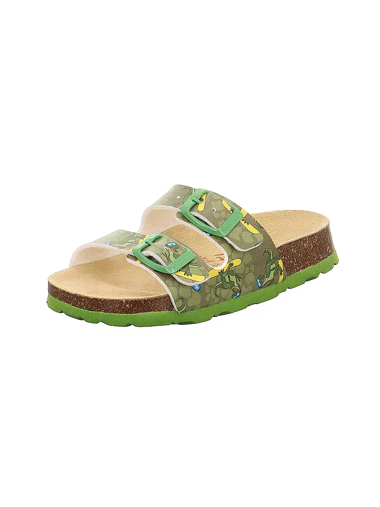 SUPERFIT | Kinder Hausschuhe - Pantoffel  | olive