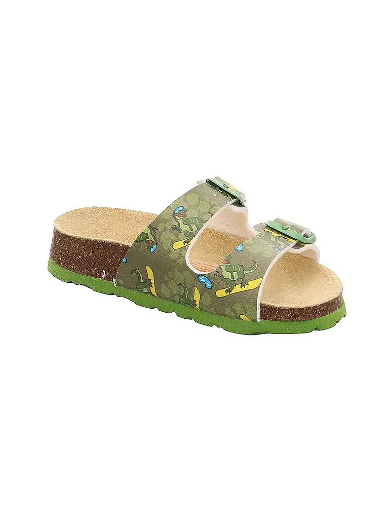 SUPERFIT | Kinder Hausschuhe - Pantoffel  | olive