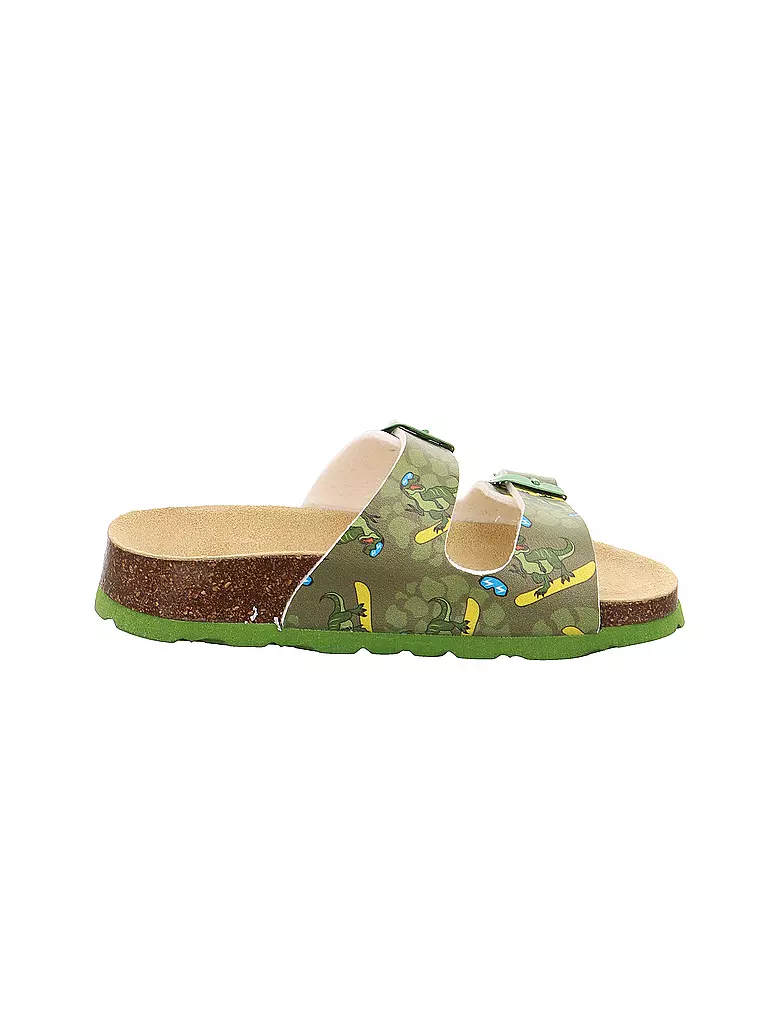 SUPERFIT | Kinder Hausschuhe - Pantoffel  | olive
