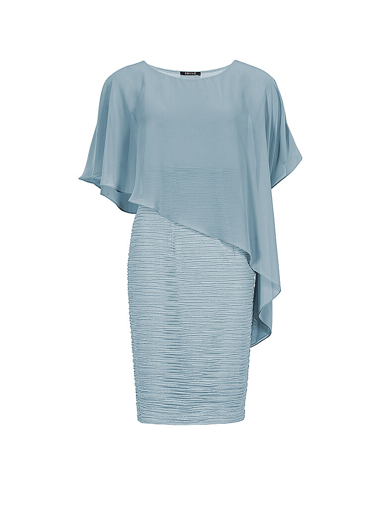 Cocktailkleid mit asymmetrischem Cape