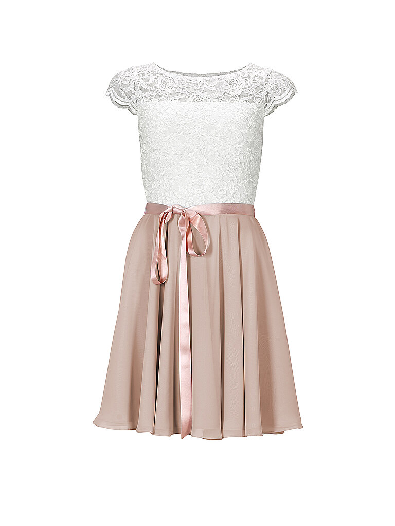 Cocktailkleid mit Spitzenbesatz