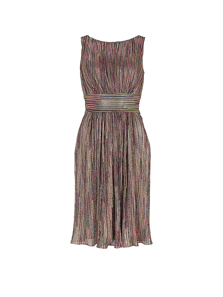 Damen Abendkleid mehrfarbig gold rosa