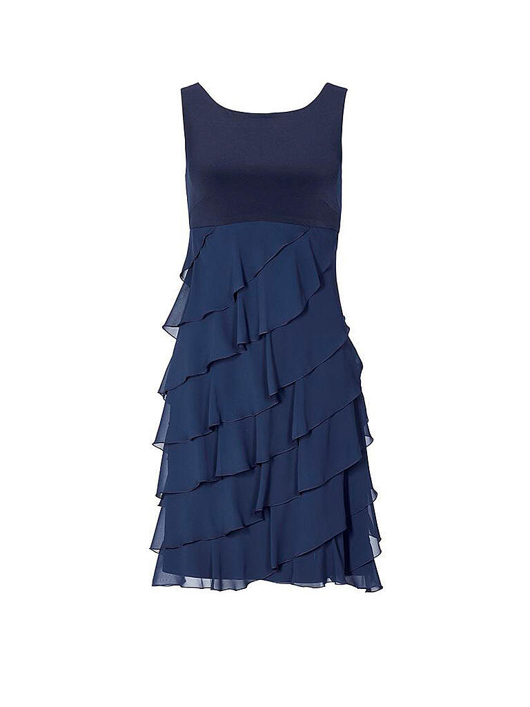 Cocktailkleid Grau Blau